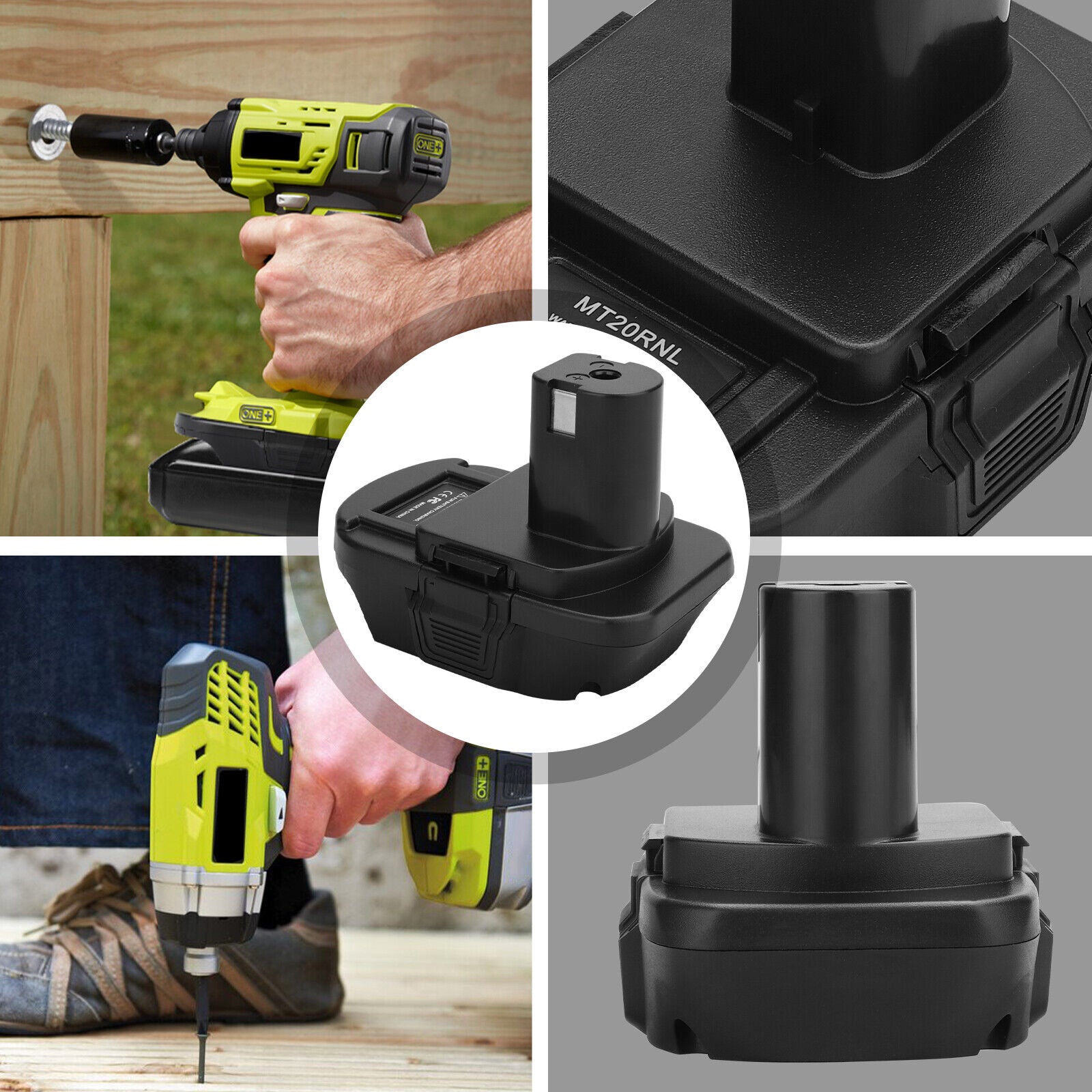 Battery Adapter MT20RNL for Makita Li-ion Batteries Convert to Ryobi 18V Tools
