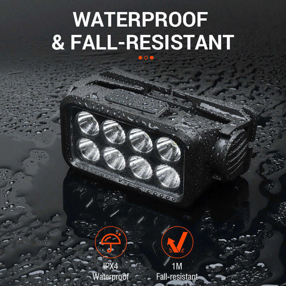 Rechargeable Waterproof LED Head Torch with 5 Modes