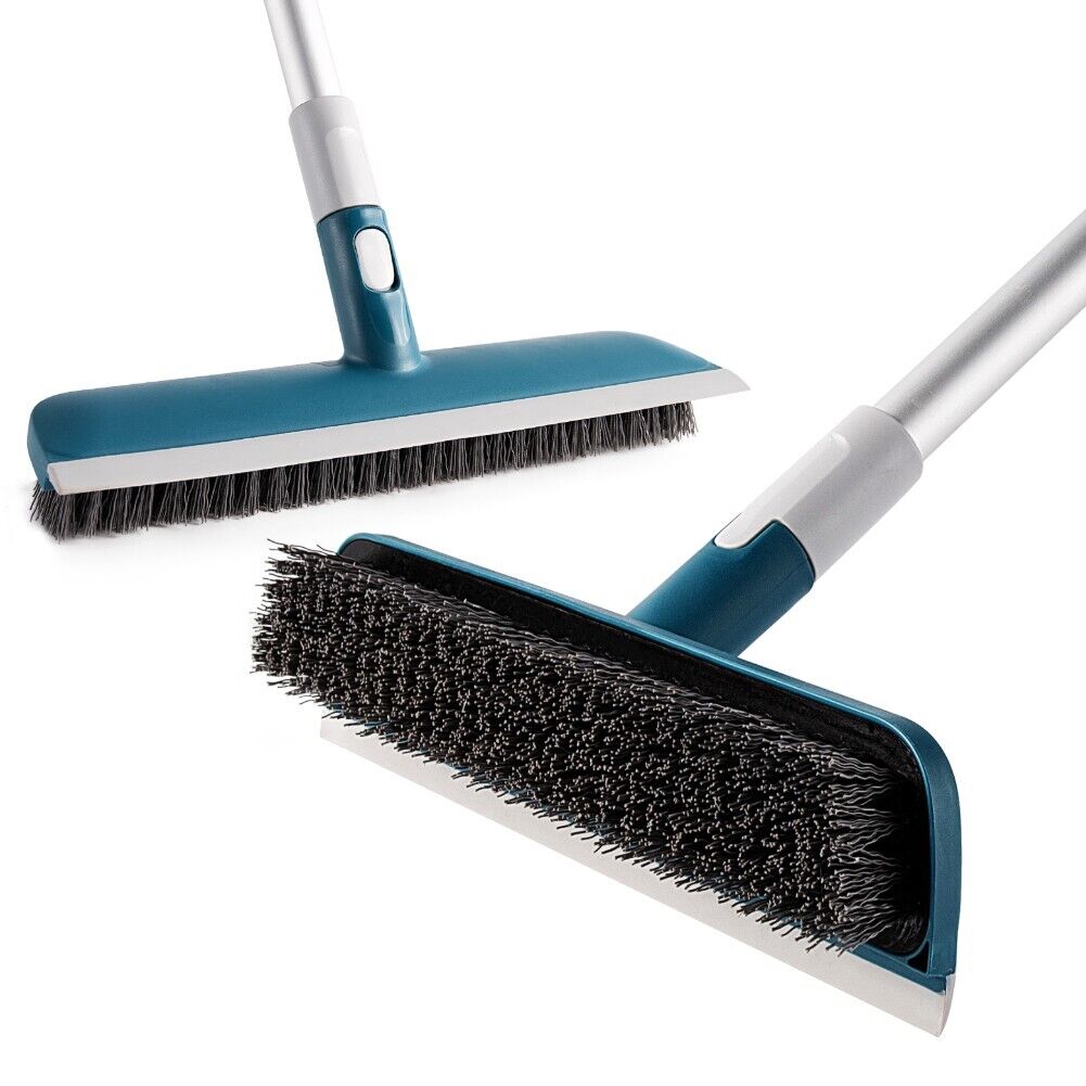 Telescopic Floor Scrub Brush Push Broom 2 in 1 Tile & Tub