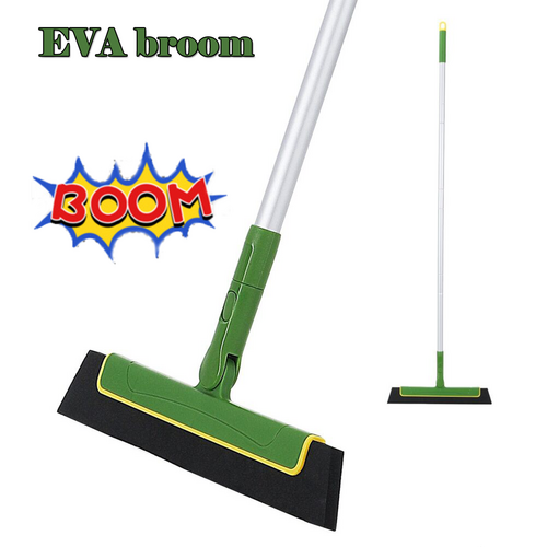 Extendable Floor Squeegee Wiper Broom, Aluminum Handle, 125cm