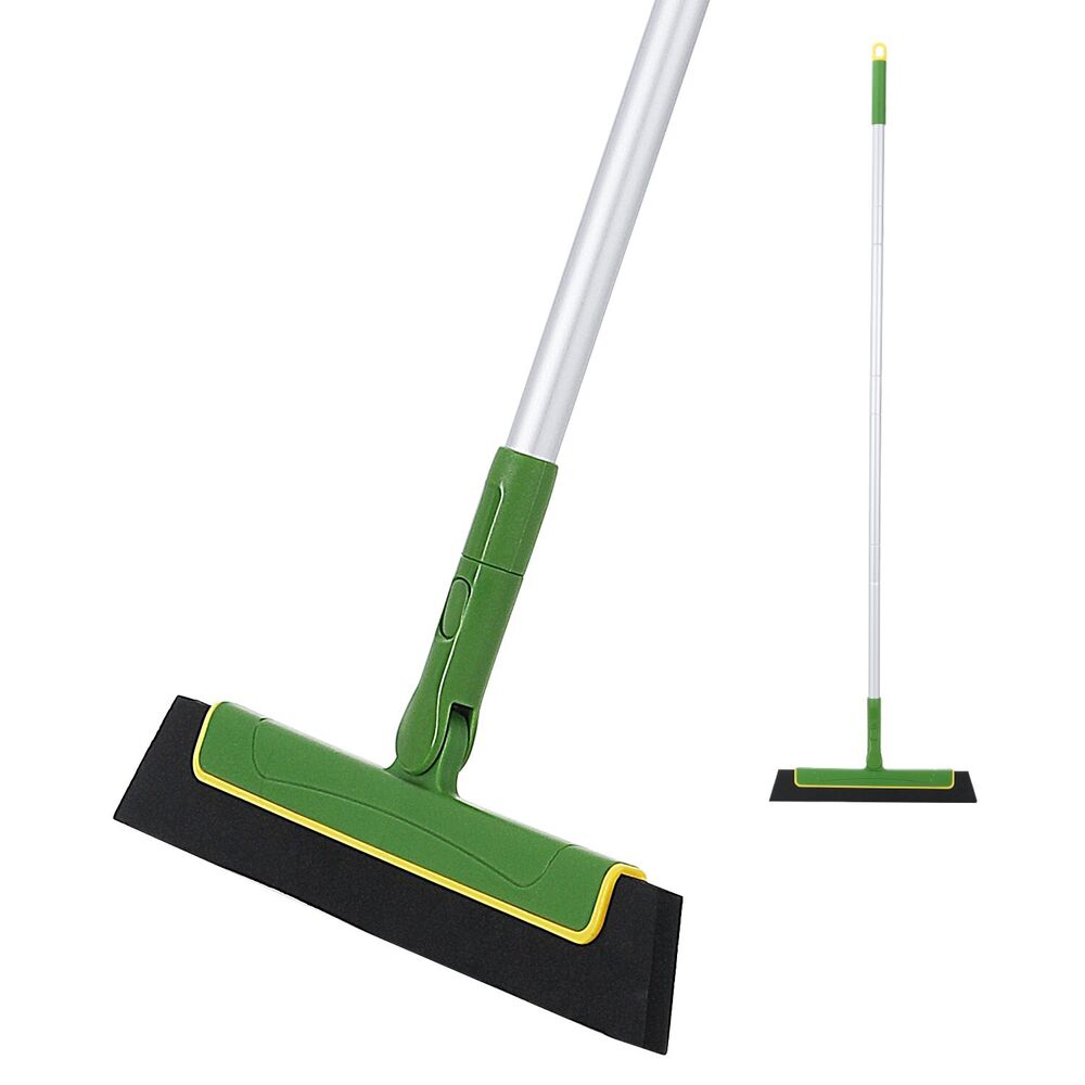 Extendable Floor Squeegee Wiper Broom, Aluminum Handle, 125cm