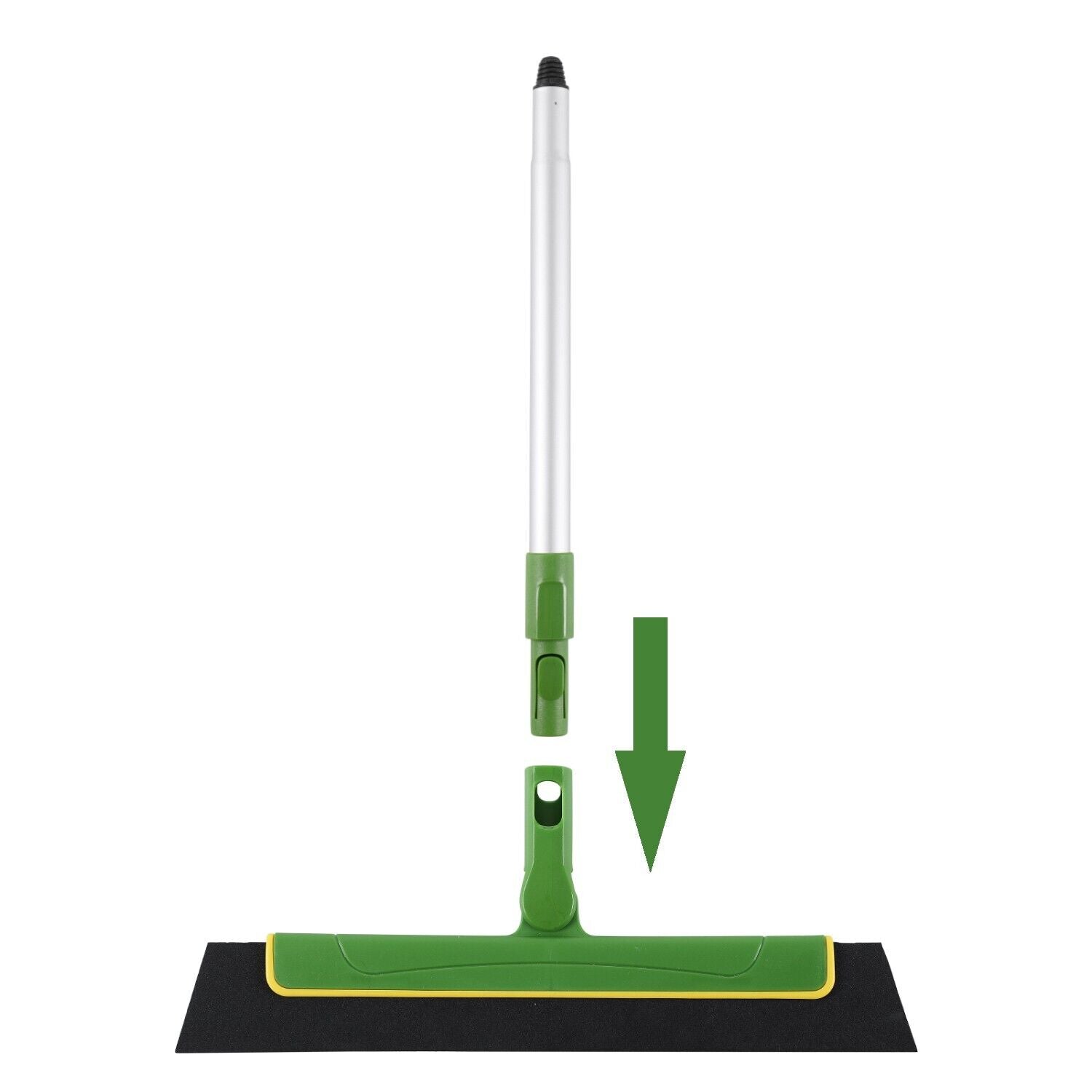 Extendable Floor Squeegee Wiper Broom, Aluminum Handle, 125cm