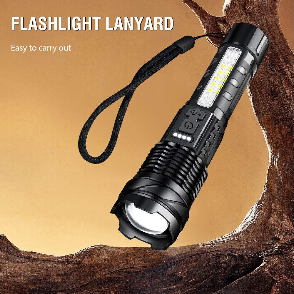 2000lm 30W 14LED Tactical Flashlight, 7 Modes, Rechargeable