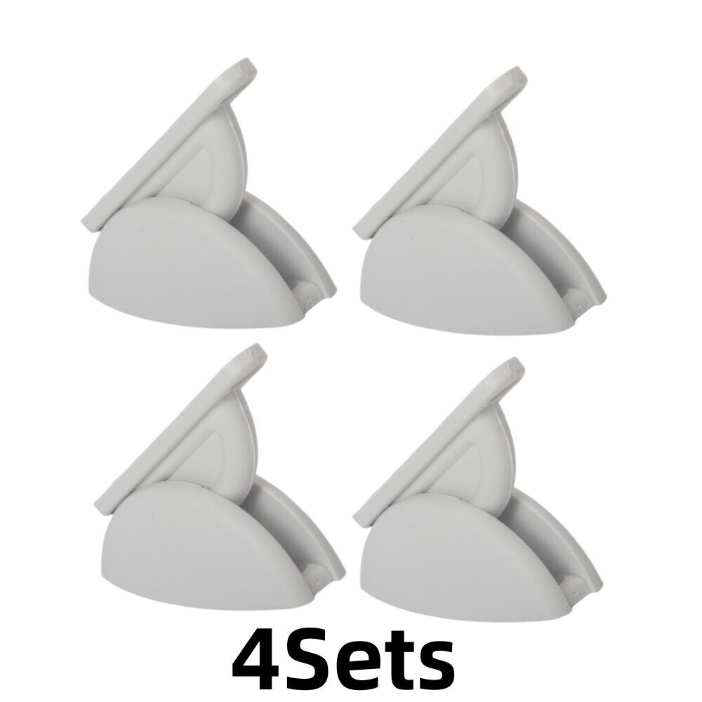 4PCS White RV Door Retainer Catches for Camper, Trailer, Boat