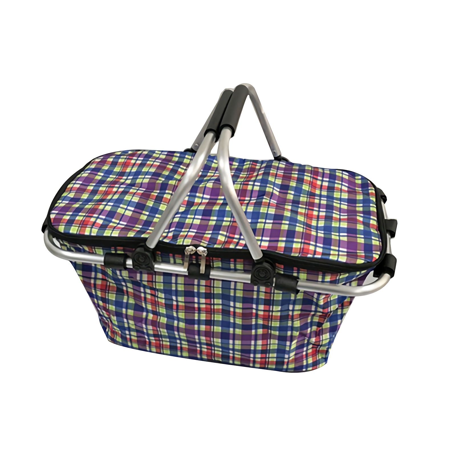 Insulated Foldable Picnic Basket Cooler, Large Capacity