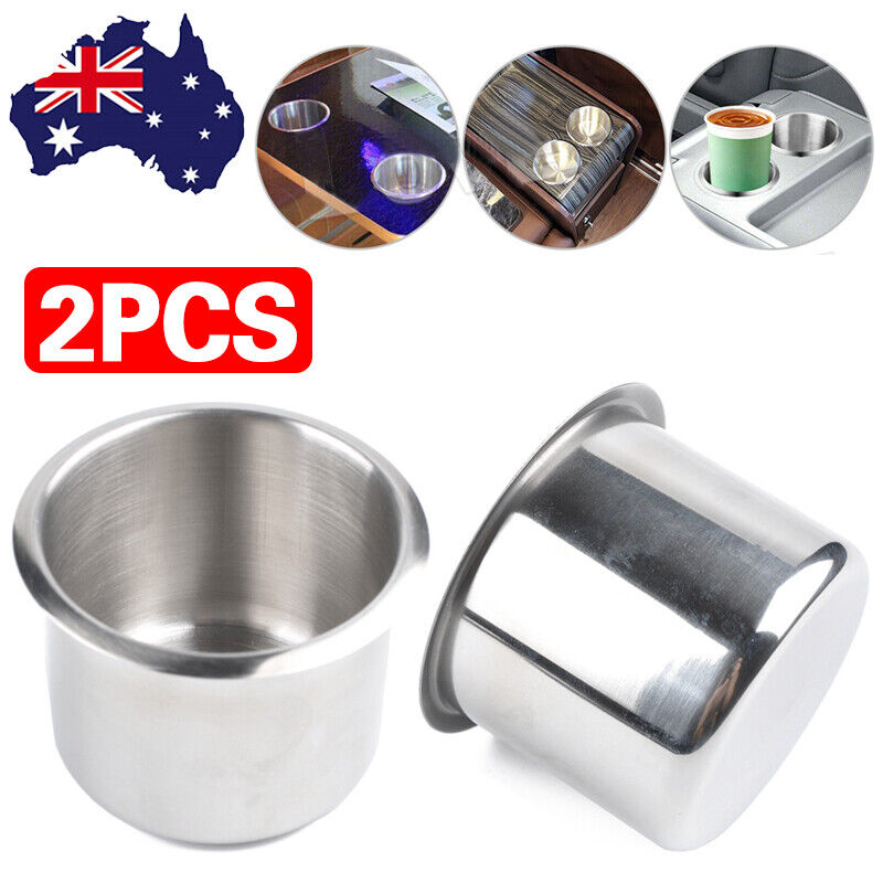 2PCS Stainless Steel Cup Drink & Phone Holder for Marine, Car, RV