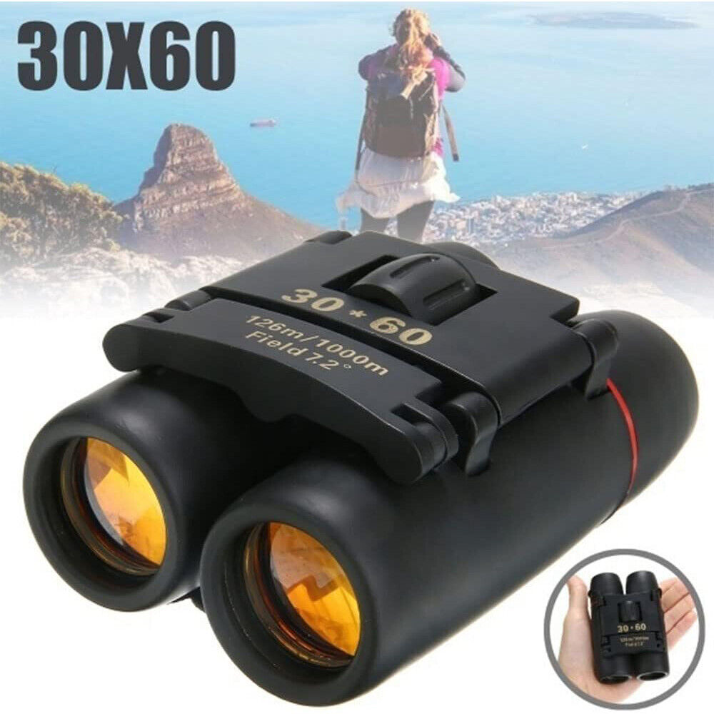 HD 30x60 Mini Day/Night Binoculars for Travel and Hunting