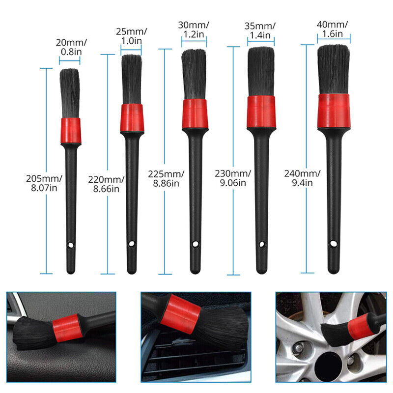 15-Piece Car Wash Kit, Wheel, Rim, Detailing Brushes Set