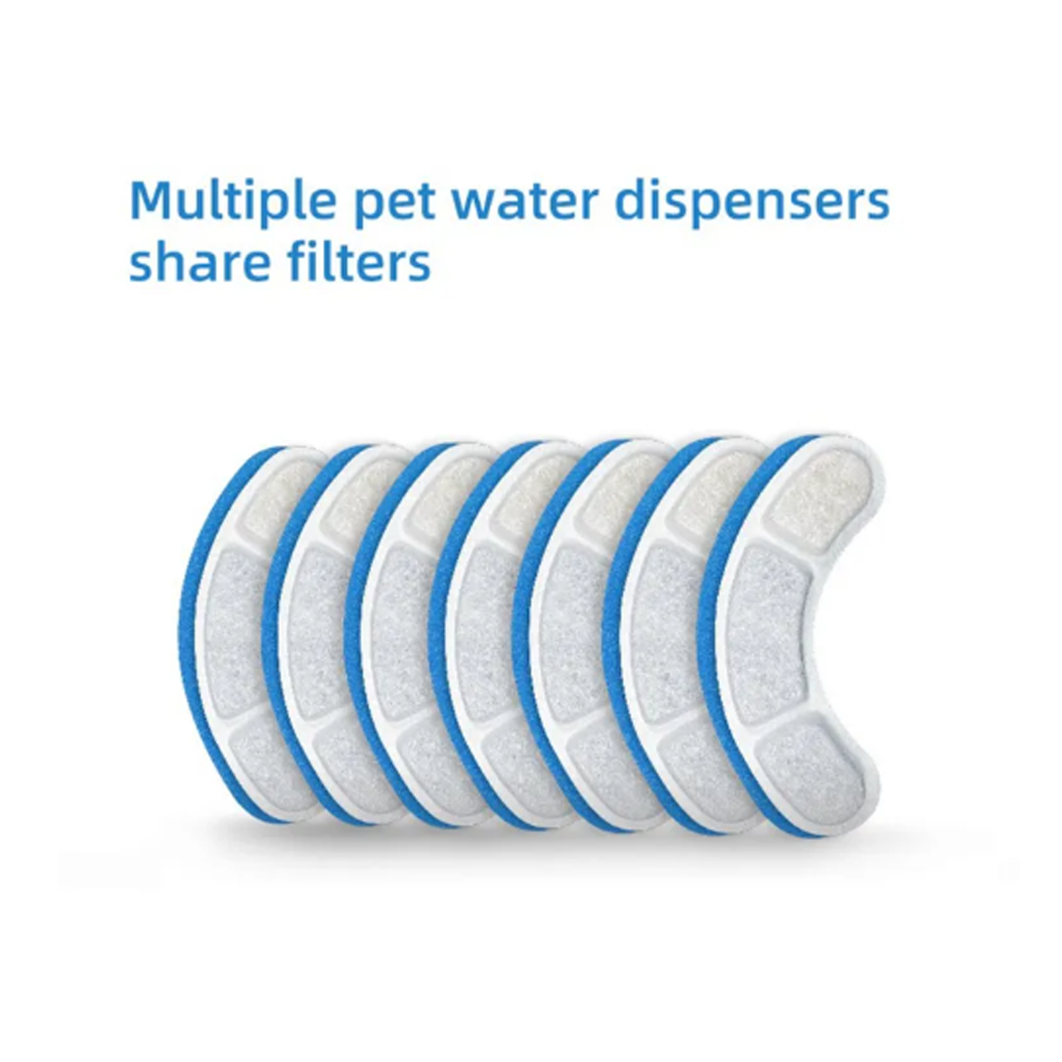 Activated Carbon Filters for Pet Water Fountain, 8PCS Set