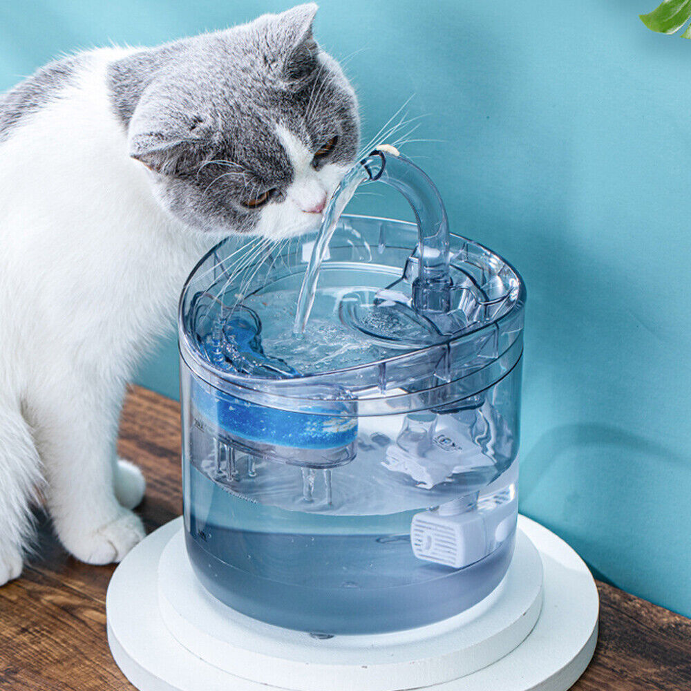 Ultra Silent 2L Cat Dog Water Fountain, Filter, Sensor Kit