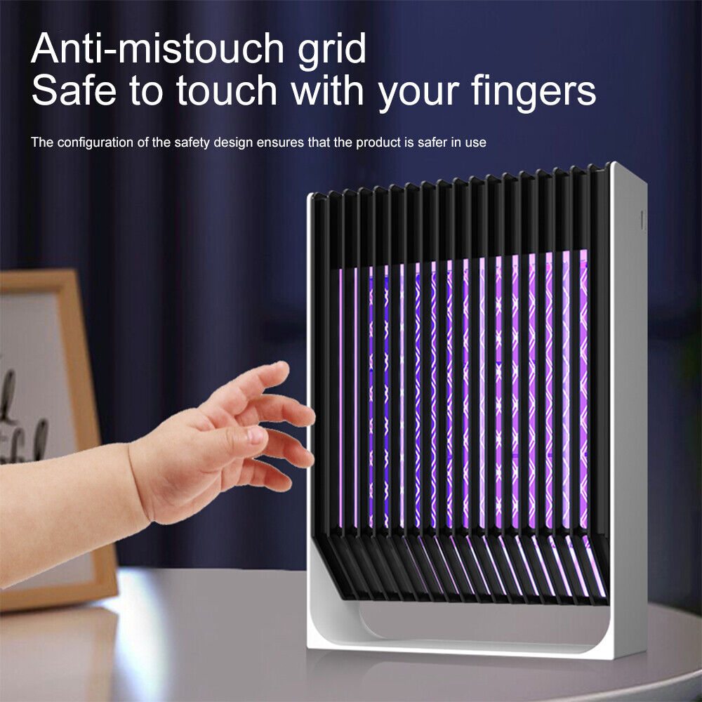 UV LED Electric Mosquito Killer Lamp, 1200 mAh, Portable, Black