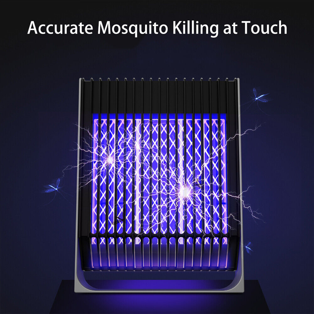 UV LED Electric Mosquito Killer Lamp, 1200 mAh, Portable, Black