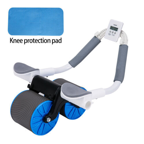 Automatic Rebound Ab Roller with Elbow Support, Noise-Free, Foam Grips