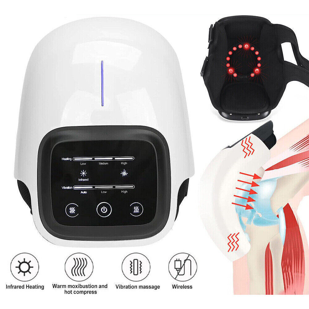 4-in-1 Smart Knee Massager with Heat, Infrared, Laser Therapy