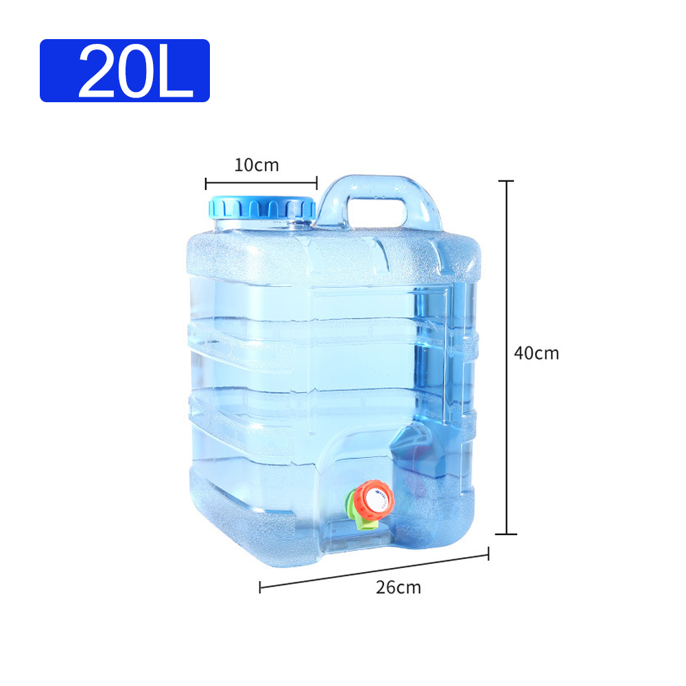 20L High-Temp Resistant Camping Water Container with Tap