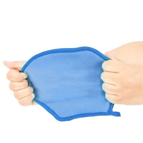 Double-Sided Soft Exfoliating Bath Mitt, PVA Sponge, Blue, 1PC