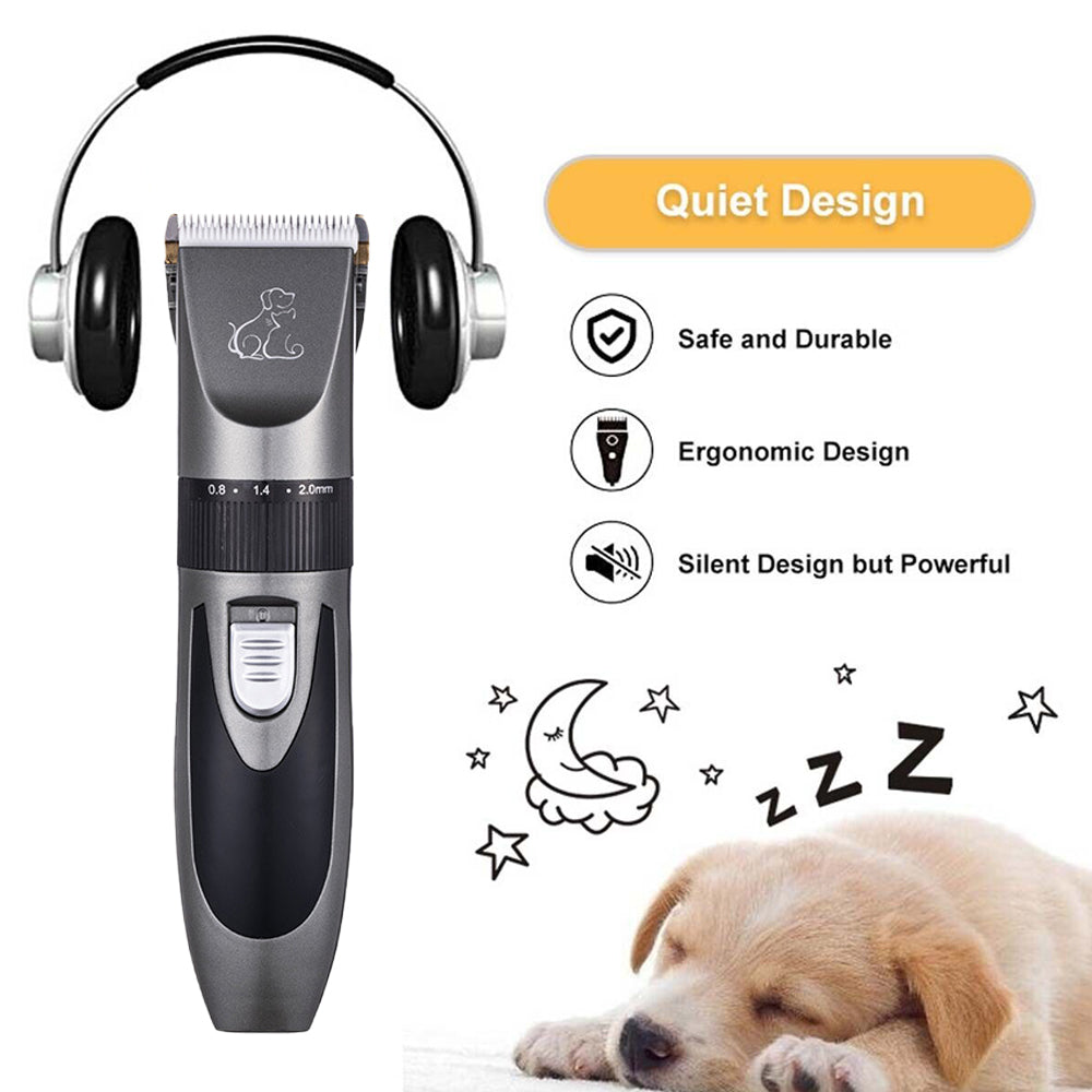 Safe Quiet Cordless Pet Grooming Clippers Kit - Omorc