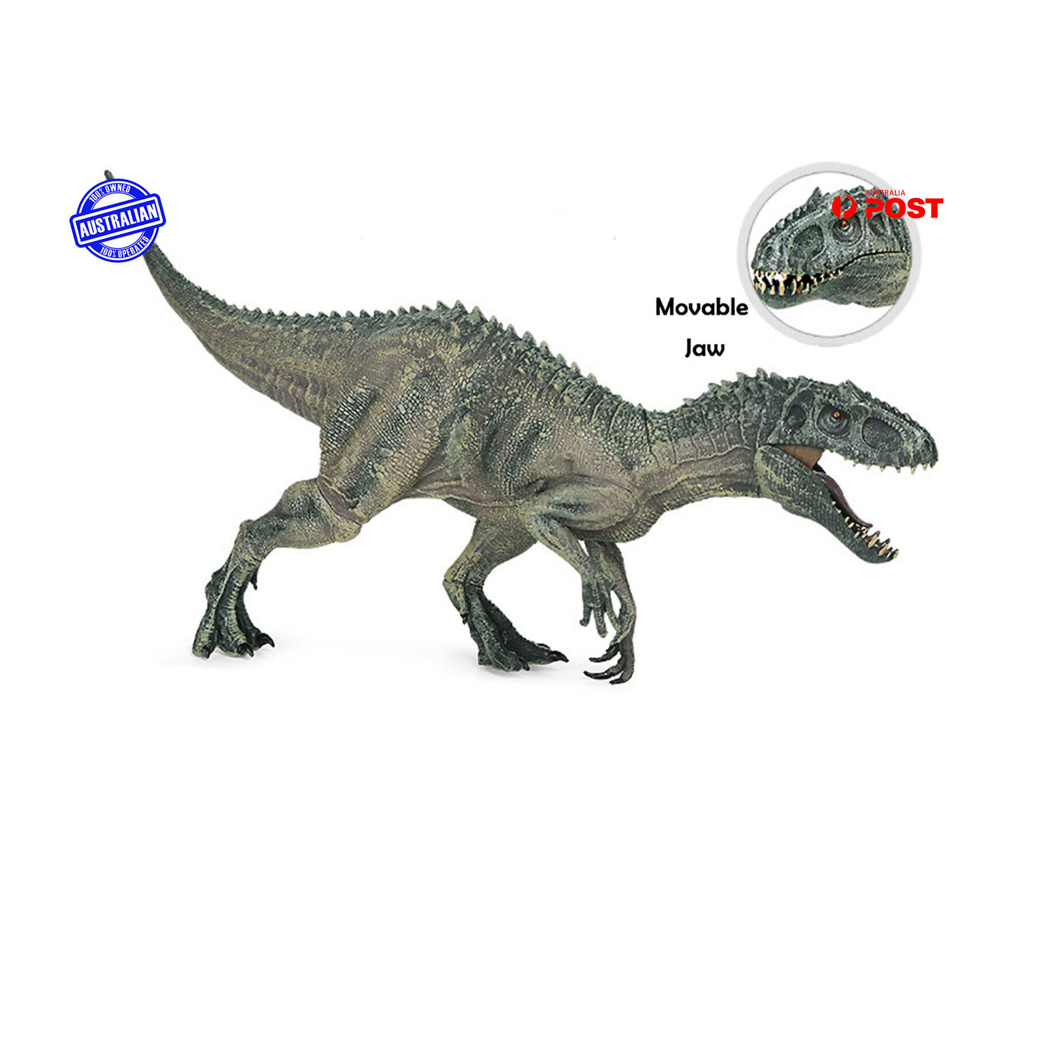 Movable Jaw Realistic Dinosaur Toy Figure - Indominus Rex, Tyrannosaurus, Indoraptor