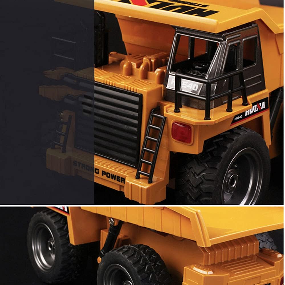 1:24 Alloy Remote Control Excavator Truck, 6-Ch 2.4GHz RC Toy