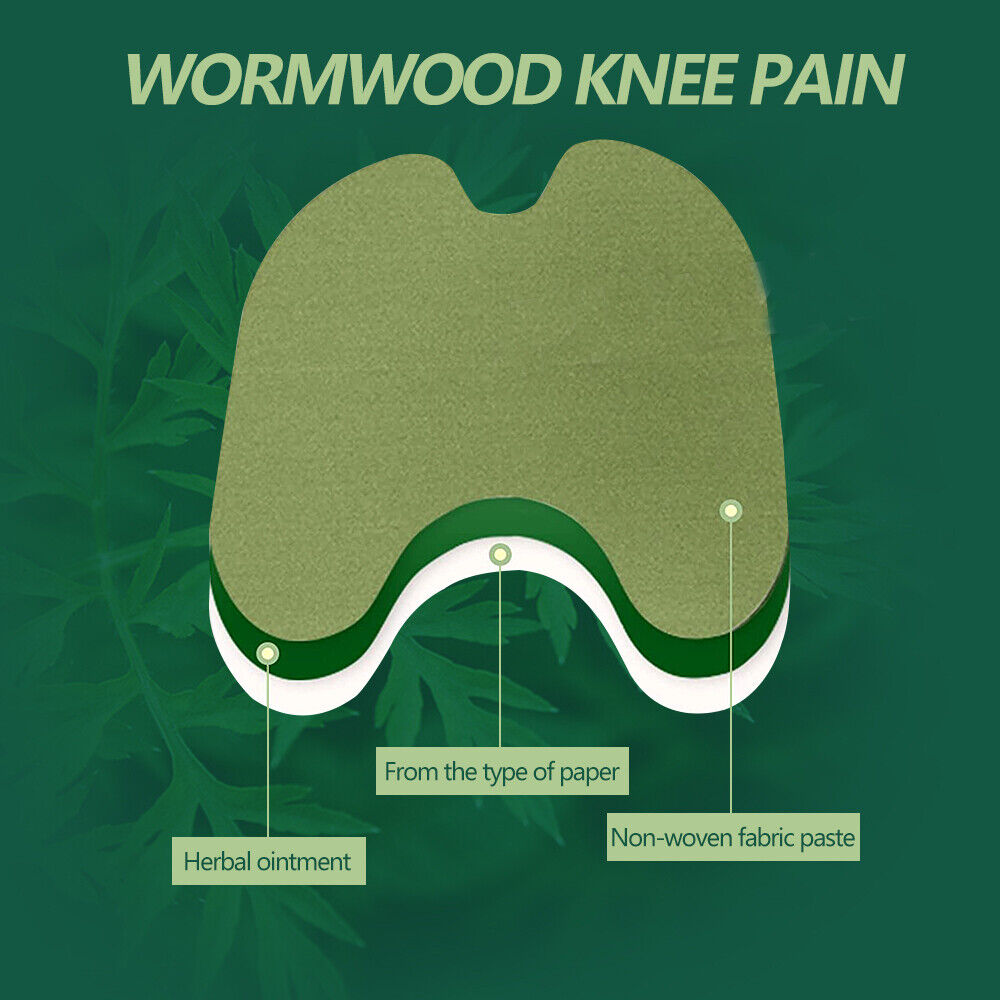 Natural Wormwood Pain Relief Patches for Joints - 24pcs