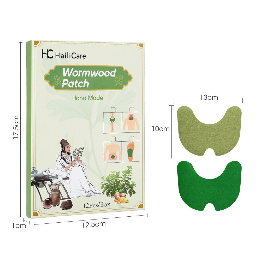 Natural Wormwood Knee & Joint Ache Relief Patches, 12pcs