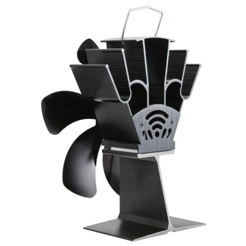 Large 6-Blade Heat Powered Stove Fan, Silent & Durable