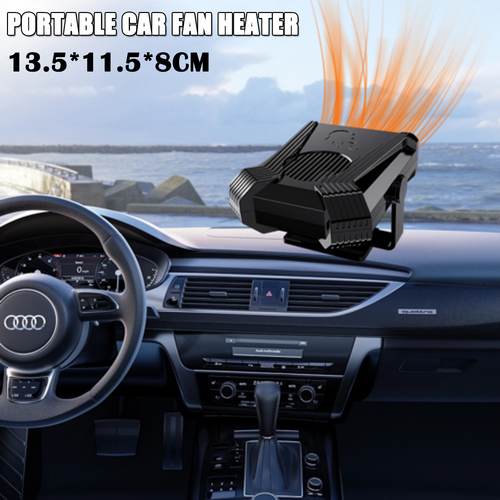 300W 12V Portable Car Heater & Defroster Dual-Speed