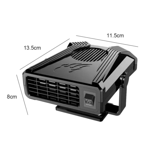 300W 12V Portable Car Heater & Defroster Dual-Speed