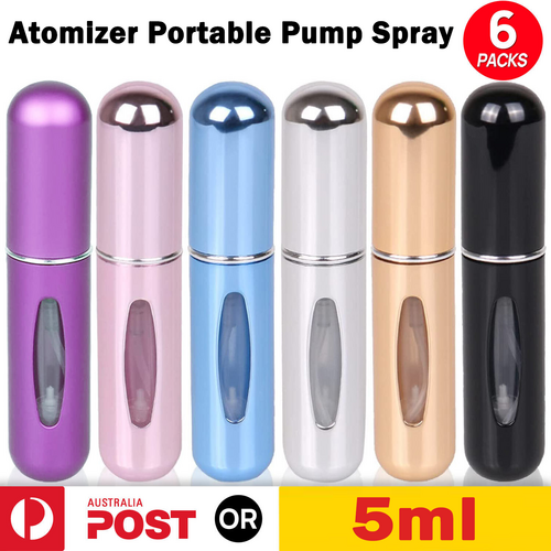 Leakproof Travel Perfume Atomizers - 6pcs, 5ml, Refillable