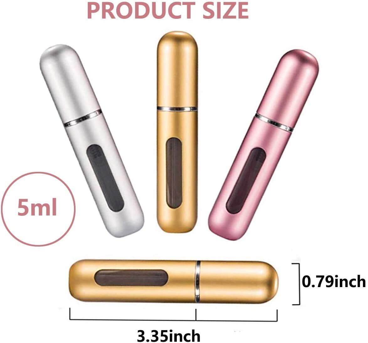 Leakproof Travel Perfume Atomizers - 6pcs, 5ml, Refillable