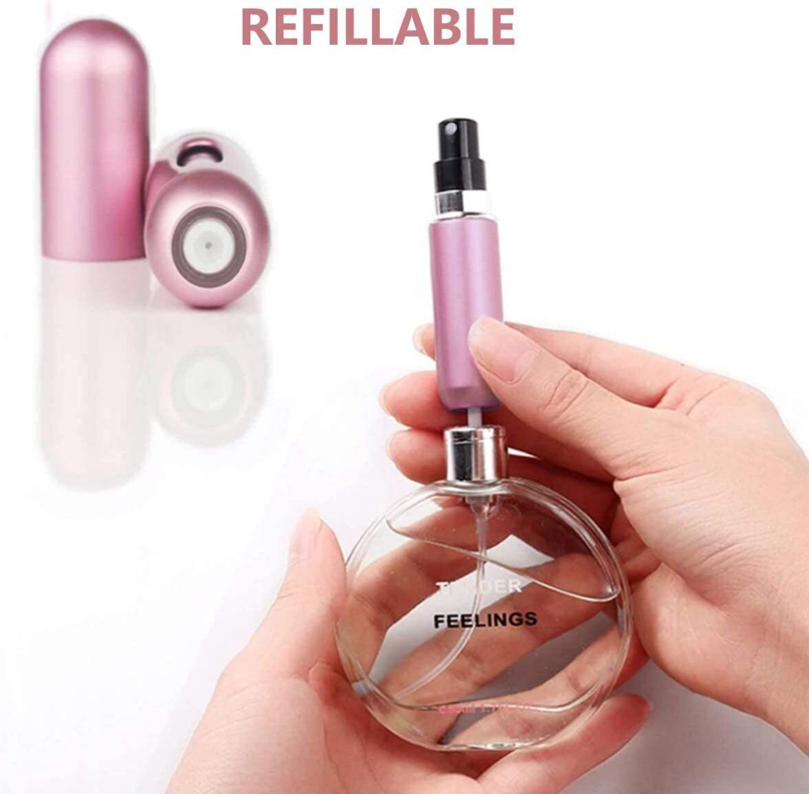 Leakproof Travel Perfume Atomizers - 6pcs, 5ml, Refillable