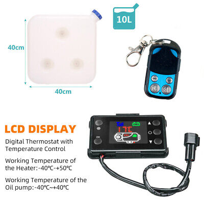 5KW 12V Diesel Heater with LCD Thermostat, Remote & 10L Tank