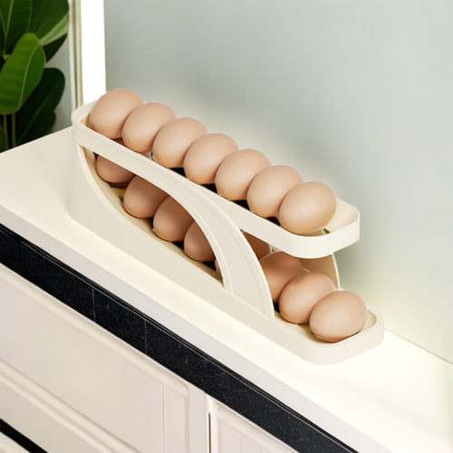 Automatic Roll-Down 2-Tier Egg Dispenser, Plastic