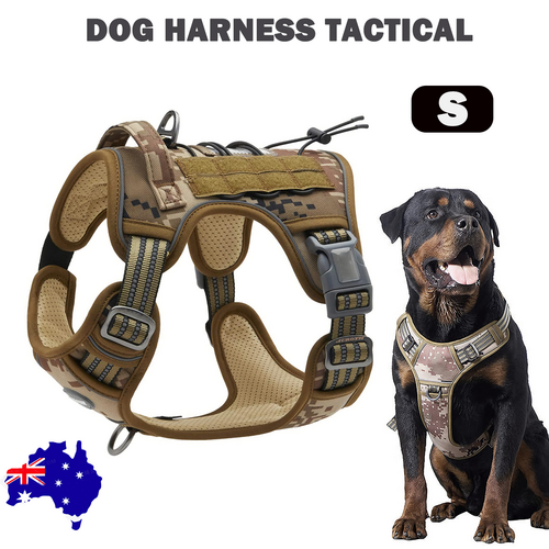 Nylon Dog Harness Tactical No Pull Adjustable, Small