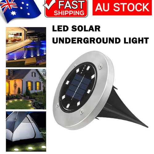 Color Changing Waterproof LED Solar Garden Lights, 8 Pcs