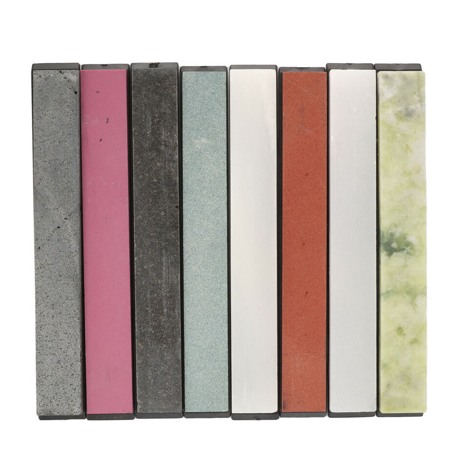 Natural Sharpening Stones Set, 8PCS, Multiple Grits