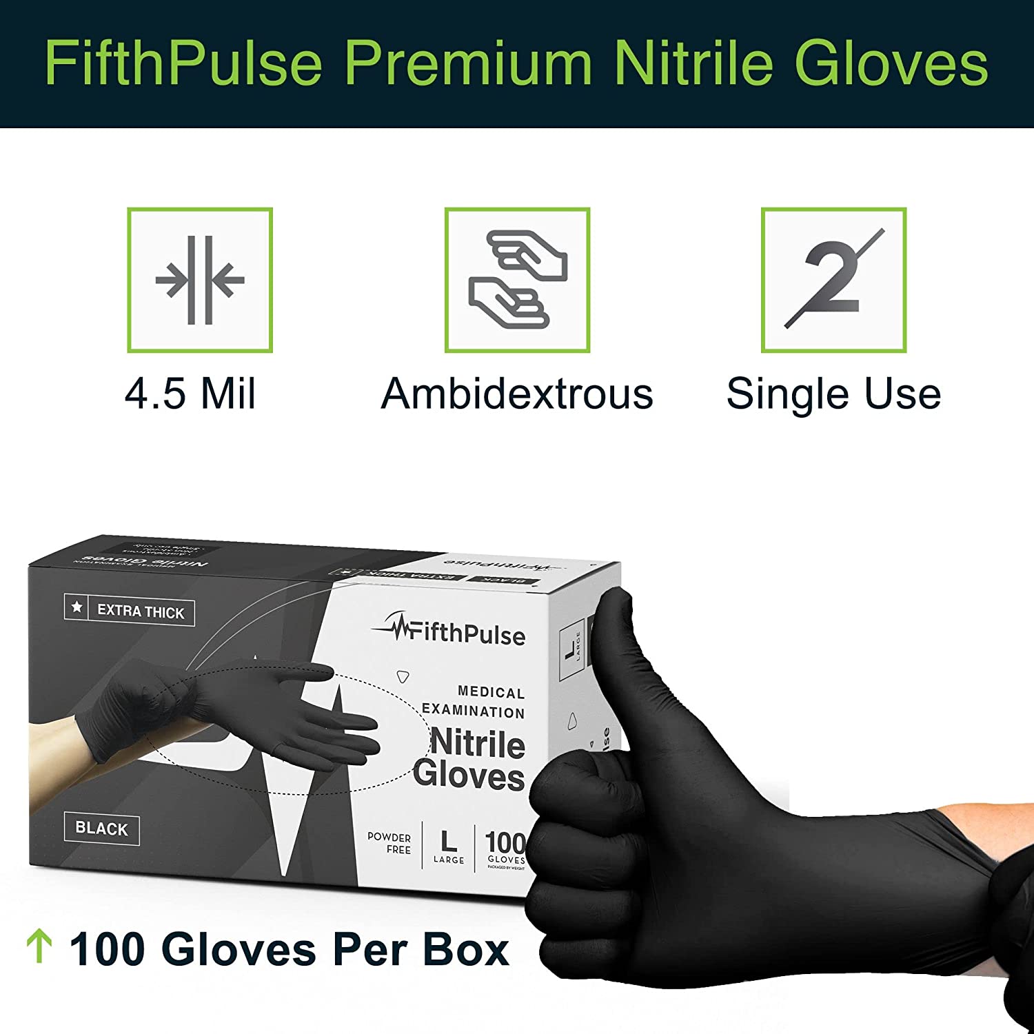 6g Flexible Disposable Nitrile Gloves For Mechanic Work Food Prepa 100pcs XL