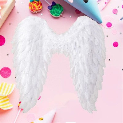 Angel Wings Fairy Wings with Elastic Straps Adults White