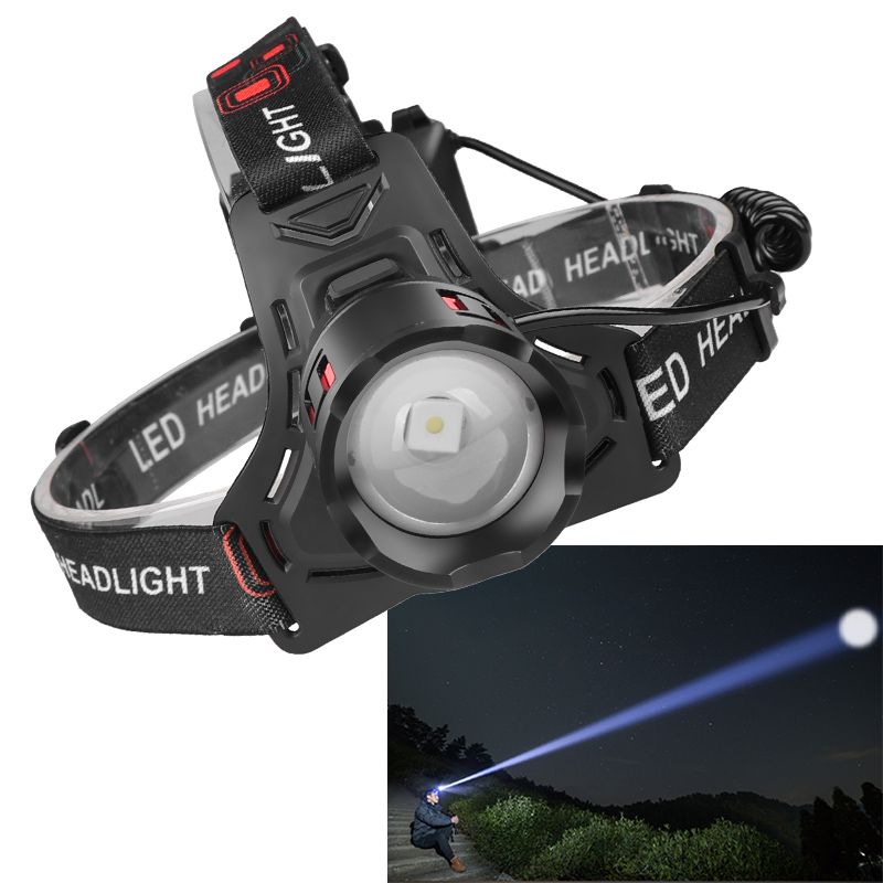 LED Camping Headlamp Rechargeable Headlight Head Torch Fishing Light