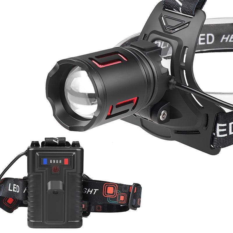 LED Camping Headlamp Rechargeable Headlight Head Torch Fishing Light