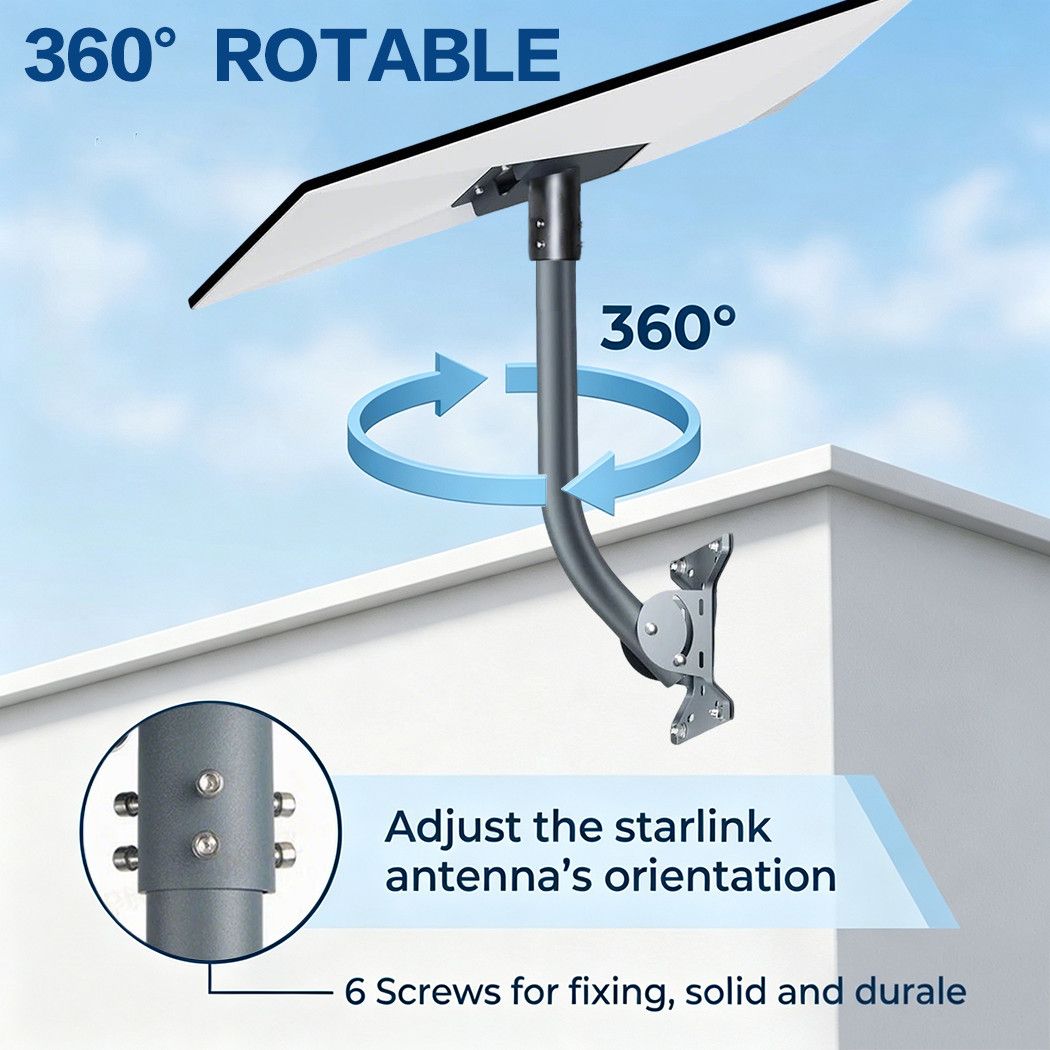 Starlink Gen3 Roof Wall Pole Mounting Kit Compatible withSatellite Standard Dish