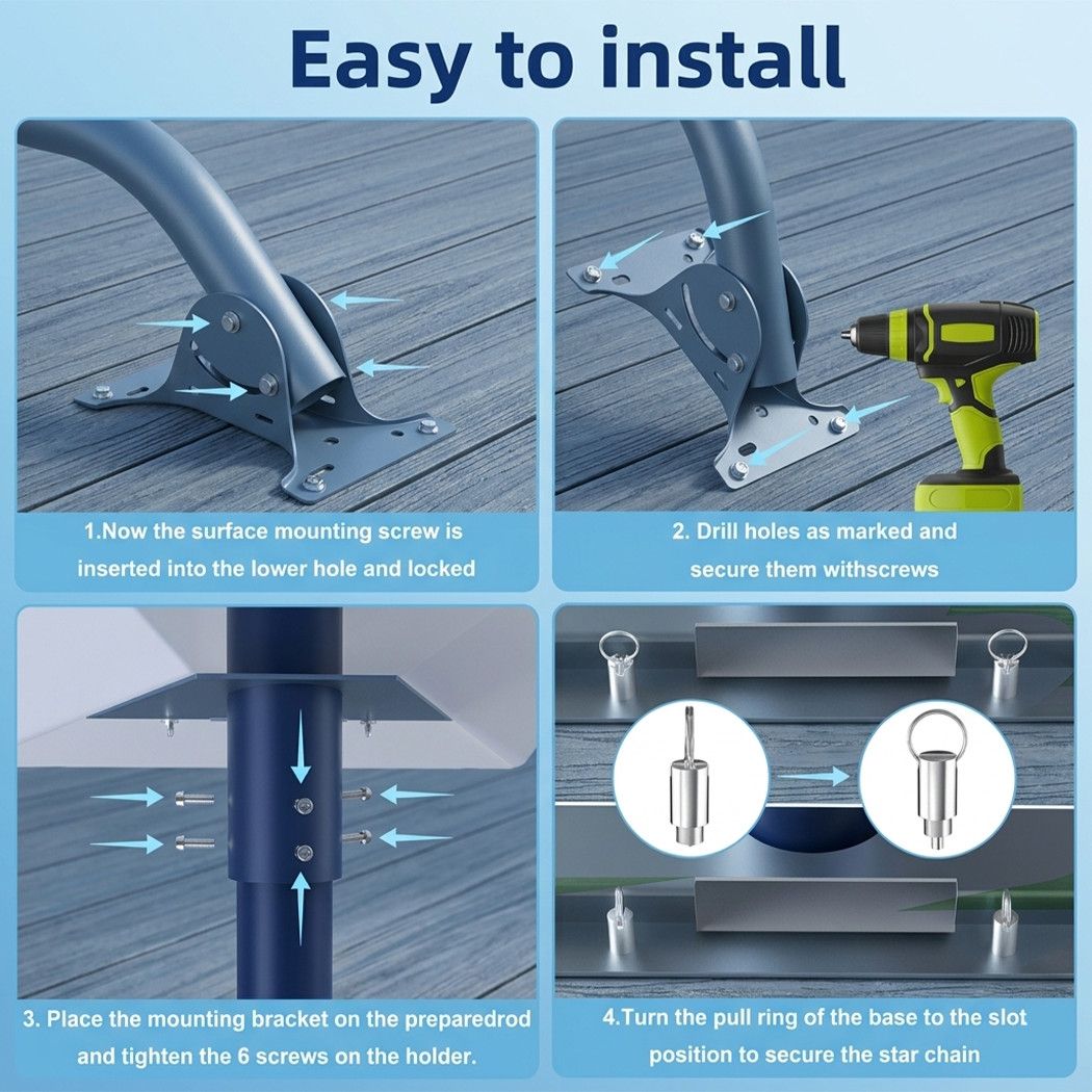 Starlink Gen3 Roof Wall Pole Mounting Kit Compatible withSatellite Standard Dish