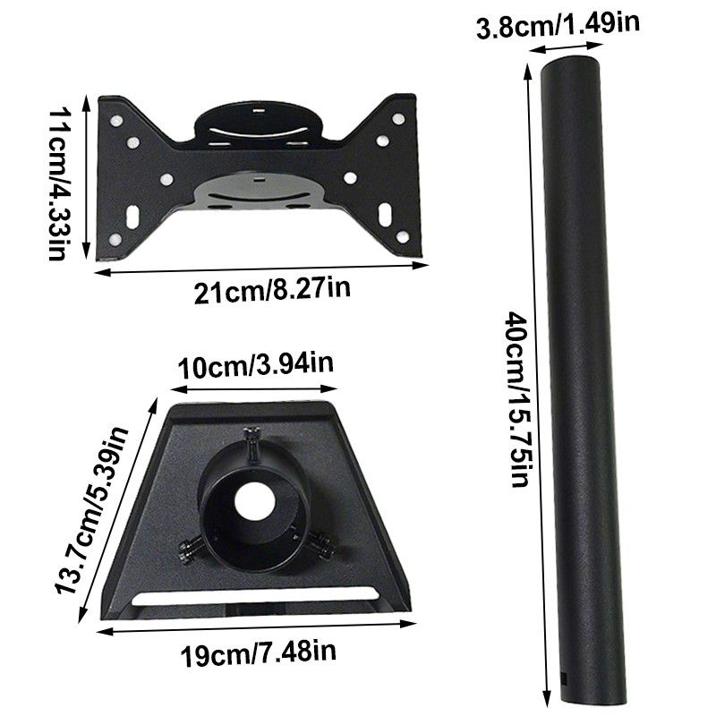 For Starlink Gen 3 Mount Mounting Kit Heavy Duty Roof &Wall 180° Adjustable Pole