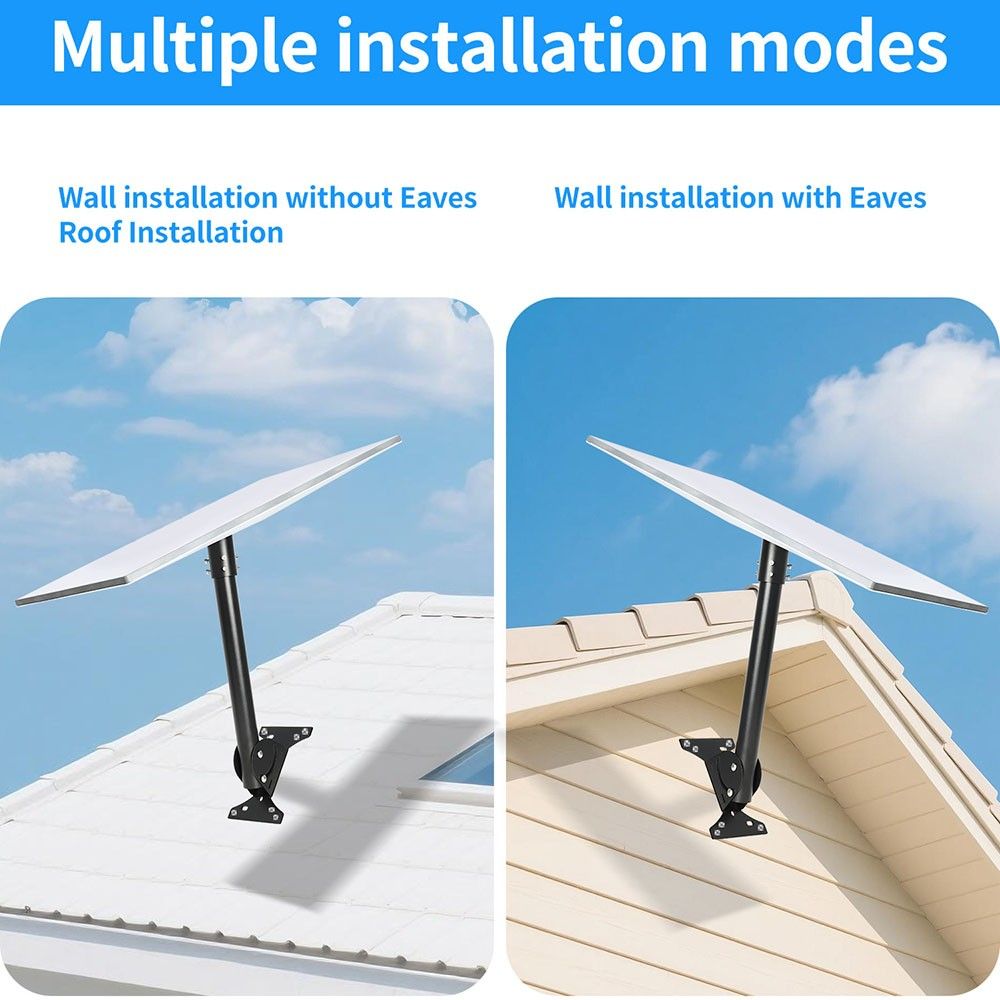For Starlink Gen 3 Mount Mounting Kit Heavy Duty Roof &Wall 180° Adjustable Pole