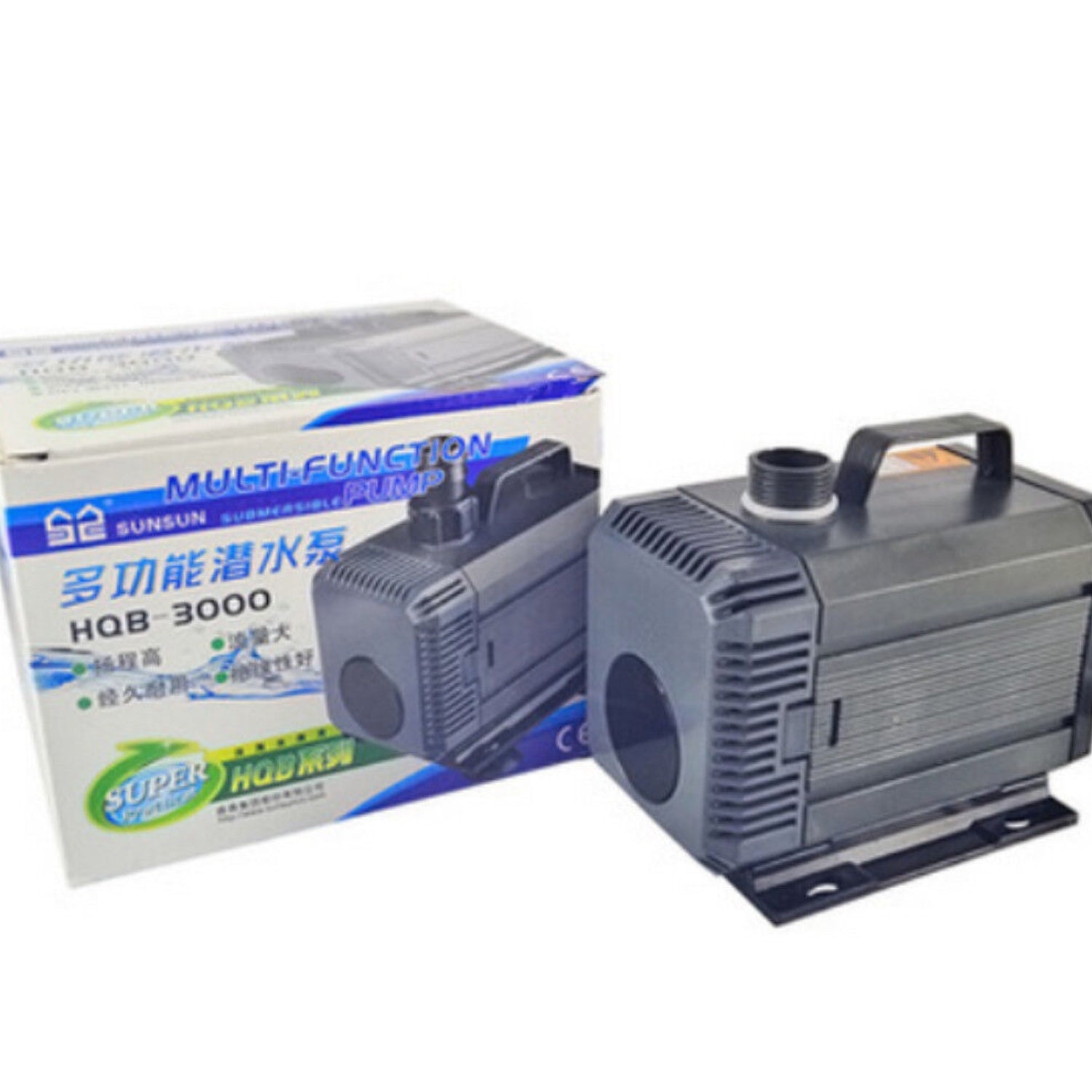 2500LPH 60W Submersible Water Pump, Aquariums Ponds - SUNSUN