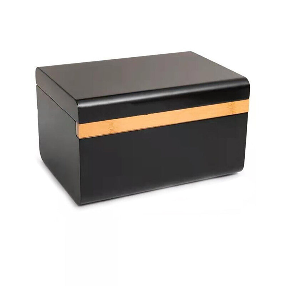 Lockable Bamboo Storage Chest with Movable Tray – Wooden Box