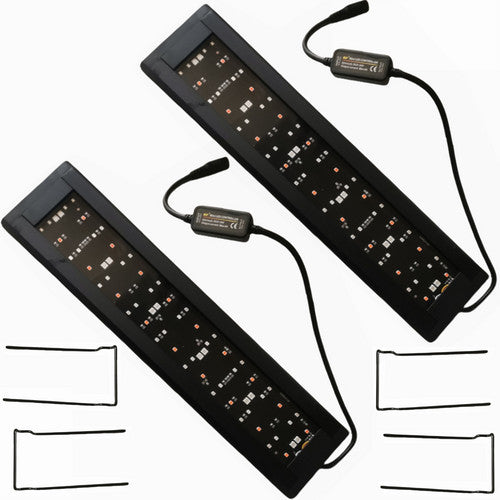 2Sets LED Light 40cm Full Spectrum Aquarium Lighting Aqua Plant Fish Tank Lamp 15W