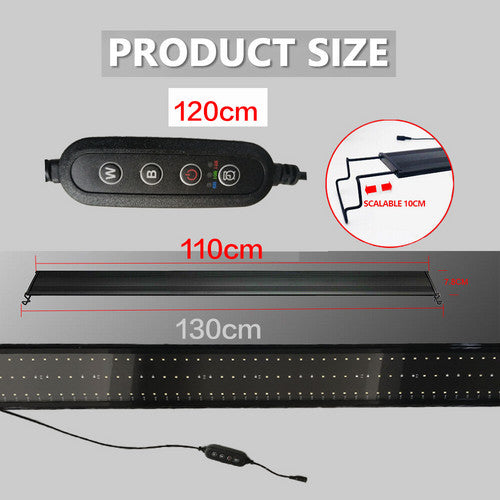 150W 244LED Waterproof Aquarium Light, Adjustable, Energy-Saving