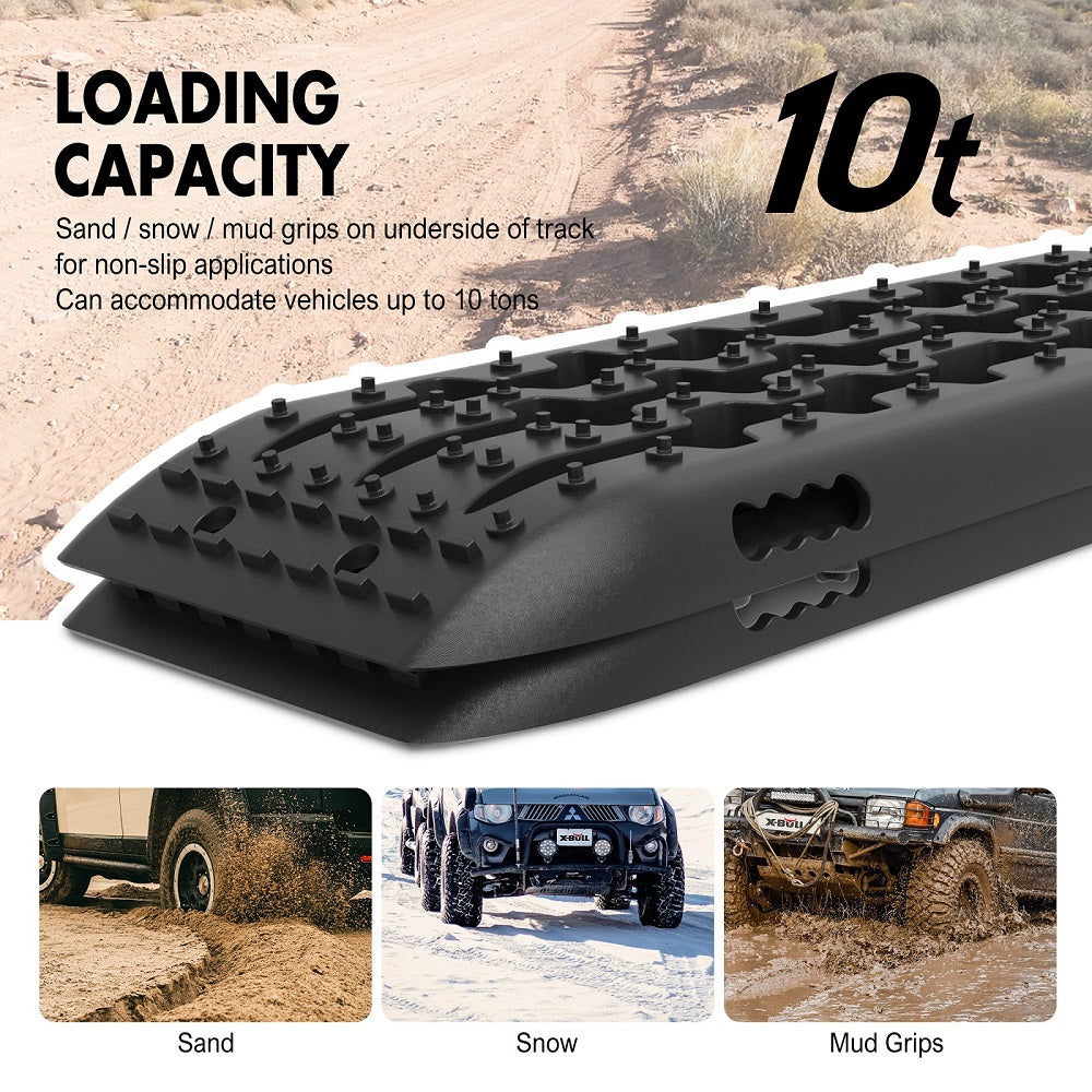 Nylon Reinforced Offroad Recovery Tracks - 10T Load, 91cm (4-Pack) - X-BULL