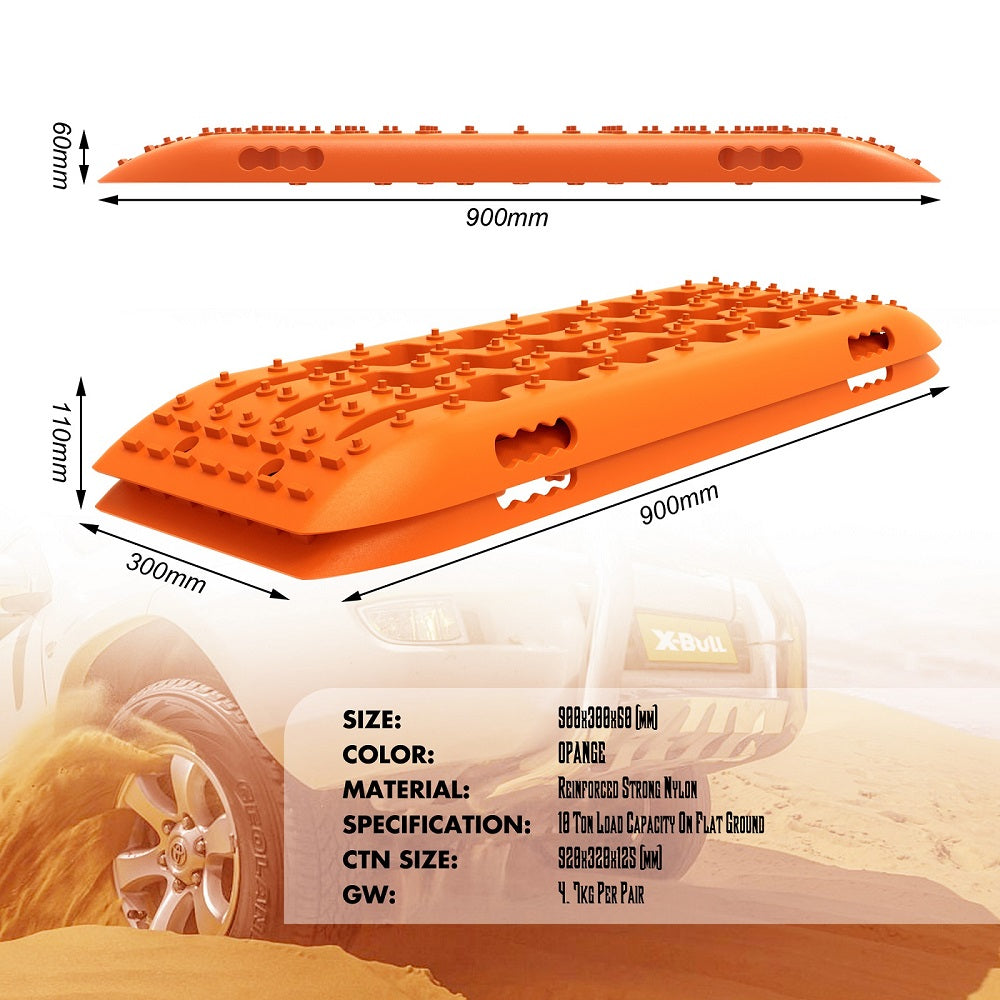 Tough Nylon Recovery Boards for Sand Mud Snow - X-BULL KIT1